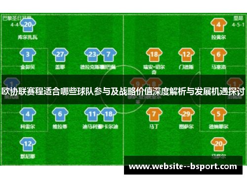 欧协联赛程适合哪些球队参与及战略价值深度解析与发展机遇探讨 欧协联赛程适合哪些球队参与及战略价值深度解析与发展机遇探讨